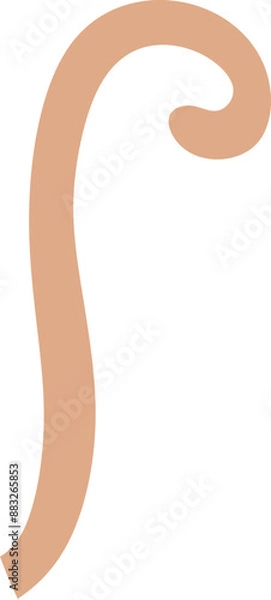 Obraz Monkey tail illustration