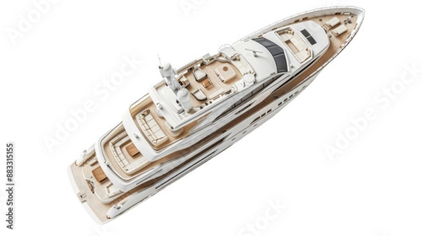 Fototapeta yacht on a transparent background