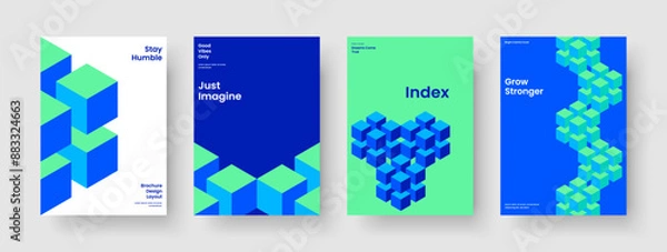 Fototapeta Modern Report Design. Abstract Poster Template. Isolated Flyer Layout. Business Presentation. Brochure. Background. Book Cover. Banner. Handbill. Catalog. Journal. Brand Identity. Leaflet