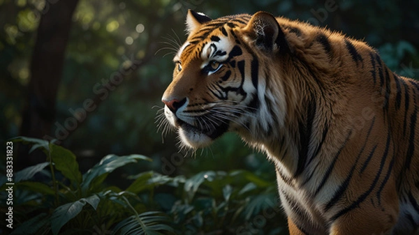 Obraz Majestic Tiger Hunting in the Jungle