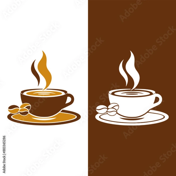 Fototapeta Caffeine  Coffee Vector Art Design