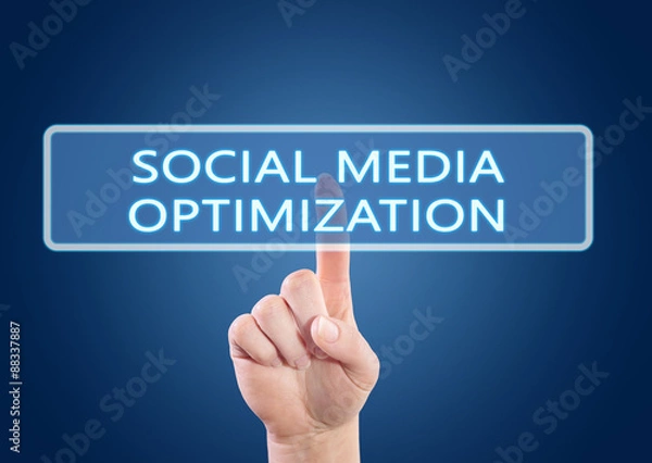 Fototapeta Social Media Optimization