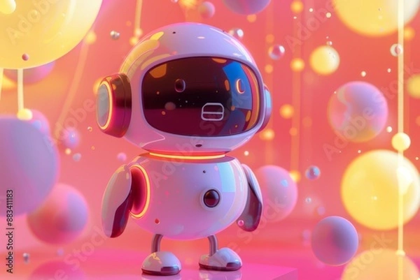 Fototapeta ?hat bot concept for for a website or smartphone