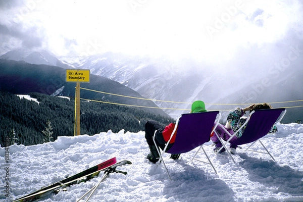 Fototapeta resting in the clouds