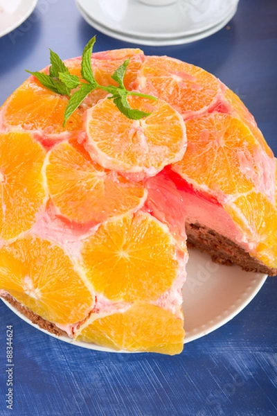 Obraz Orangen-Kuppeltorte