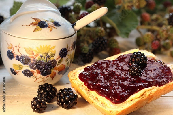 Fototapeta Brombeermarmelade