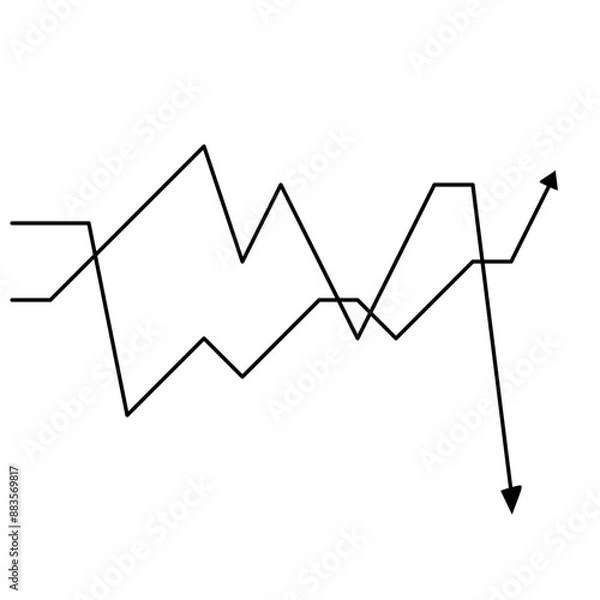 Obraz market volatility icon