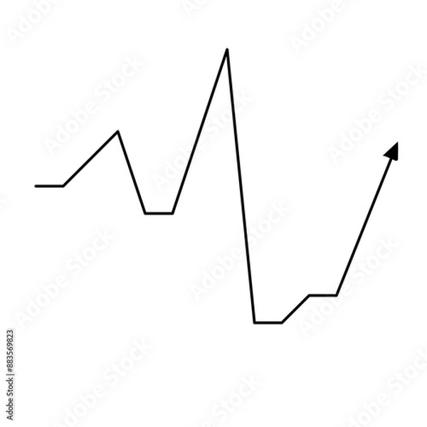 Obraz market volatility icon