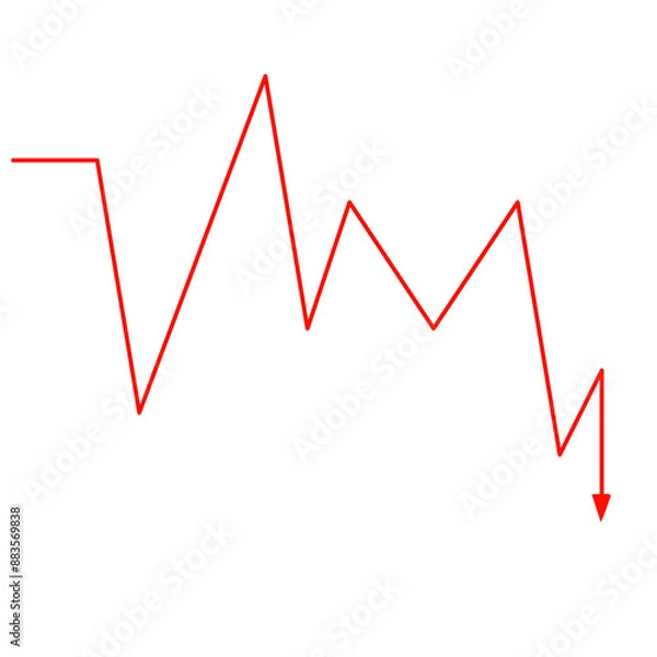 Obraz market volatility icon
