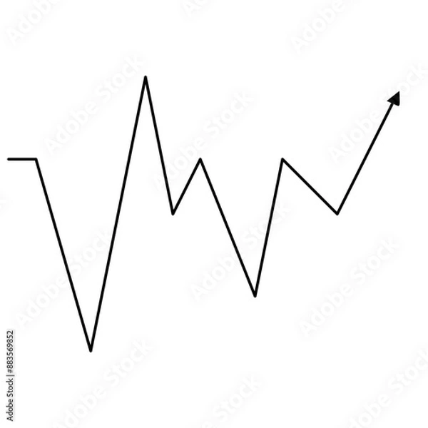 Obraz market volatility icon