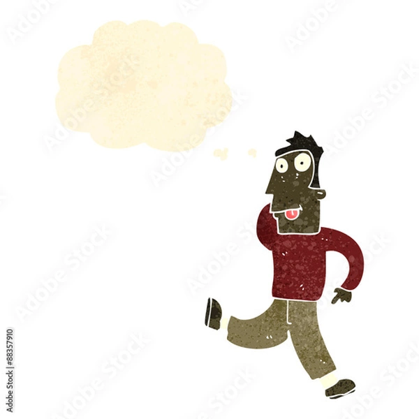 Fototapeta retro cartoon dancing man