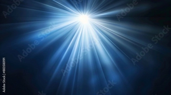 Obraz Bright Light Radiating From a Point Source