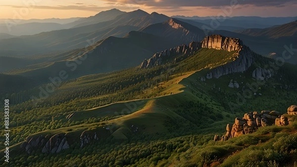 Fototapeta What are the unique ecological features of plateau mountains?
