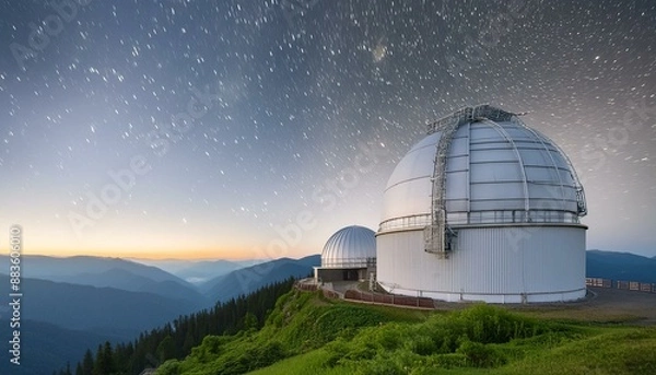 Fototapeta 山の上の天文台
