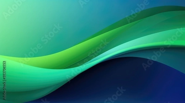 Obraz Modern light background with green and blue gradient