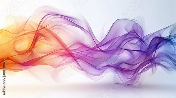Fototapeta Abstract Colorful Smoke Waves