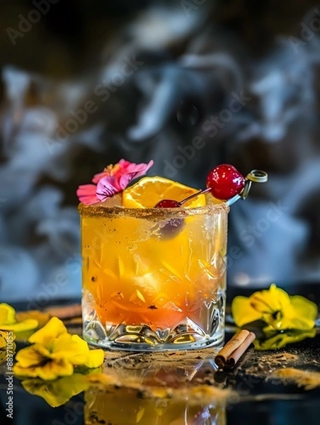 Fototapeta Simple and elegant sangria presentation