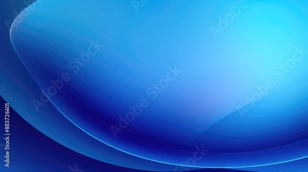 Obraz Round blue color gradient design background abstract moderns vector