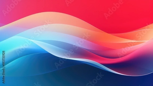 Obraz Wave vector element with abstract lines for website banner and brochure curve flow motion illustration vector lines smart background design