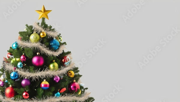 Obraz decorated christmas tree
