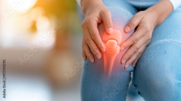 Obraz Knee Pain Illustration