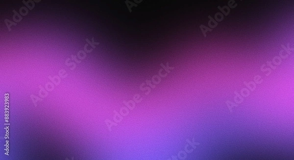 Fototapeta purple light abstract gradient color on dark grainy texture background soft noise effect Nostalgia, vintage, retro