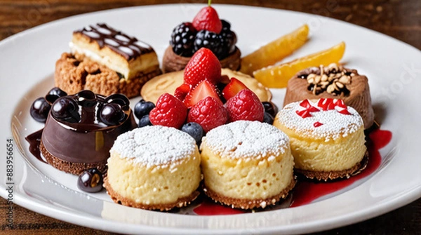 Obraz Dessert on plate