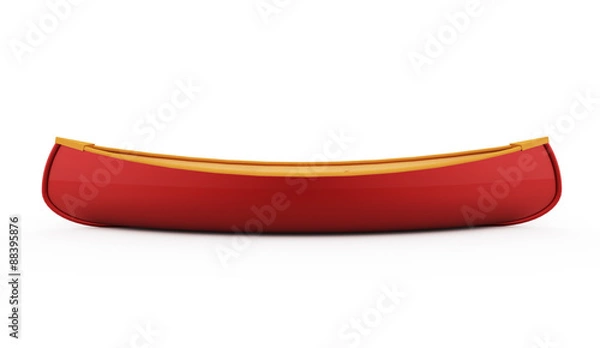 Obraz Canoe rendered on white background