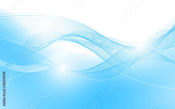 Fototapeta Abstract background with blue lines. Vector