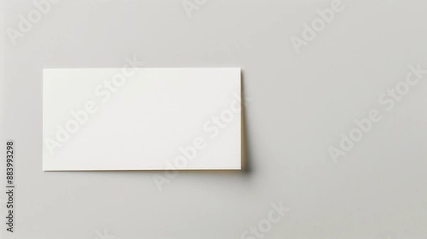 Fototapeta blank white note on wall
