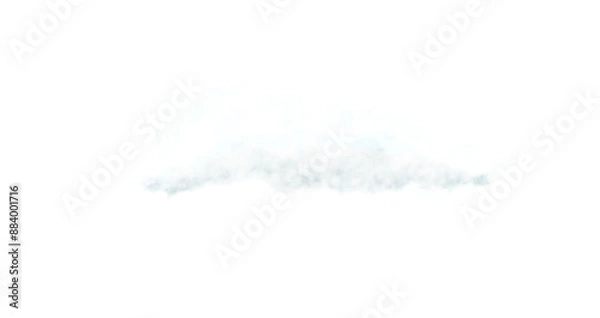 Obraz white cloud transparent. Fog, smoog. steam flow, mist. Png illustration