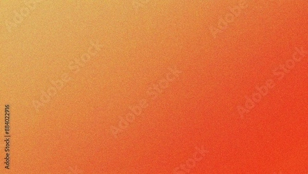 Fototapeta yellow orange noisy color gradient background, grainy texture effect, poster header banner design backdrop 