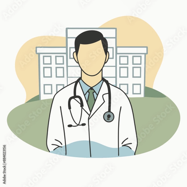 Obraz Doctor vector illustration design and art.