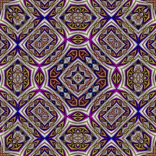 Fototapeta 3d effect - abstract kaleidoscopic color gradient pattern
