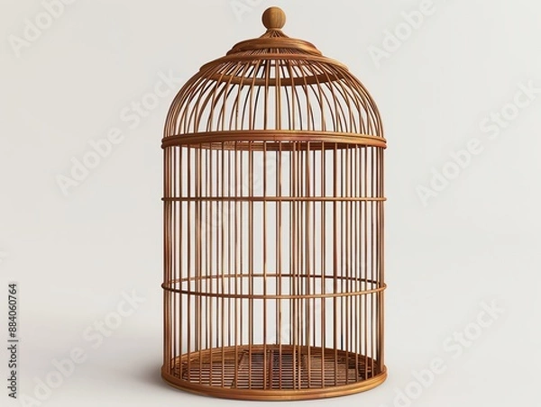 Fototapeta 3D render of a bird cage liner
