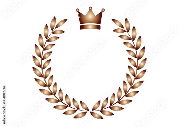 Obraz ブロンズの月桂樹のシンプルなランキングフレーム