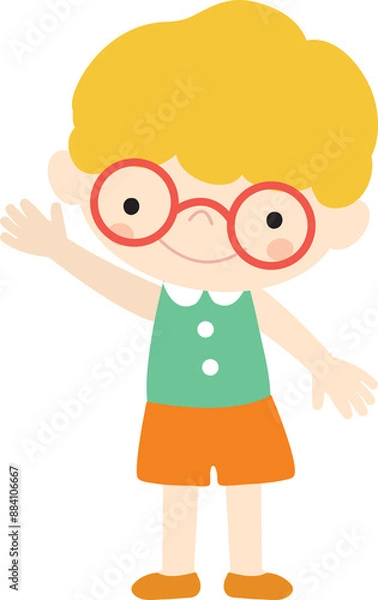 Fototapeta boy with glasses