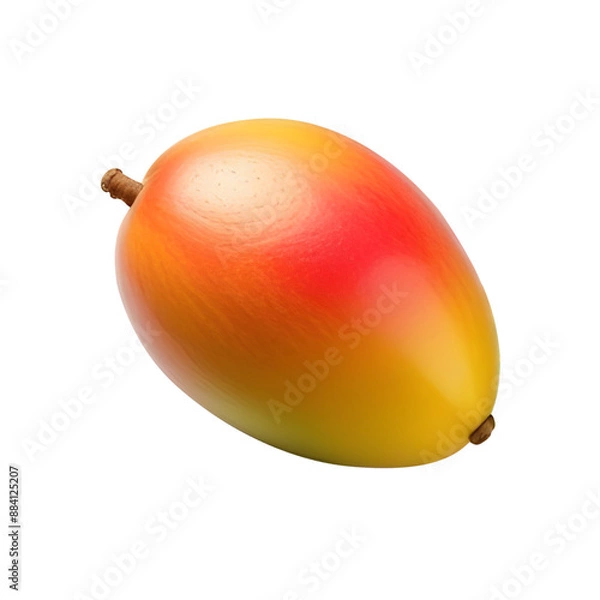 Obraz Fresh mango fruit isolated on transparent background, fresh fruit