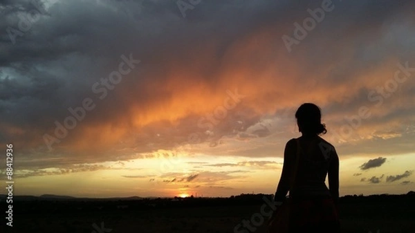 Obraz Silhouette sunset