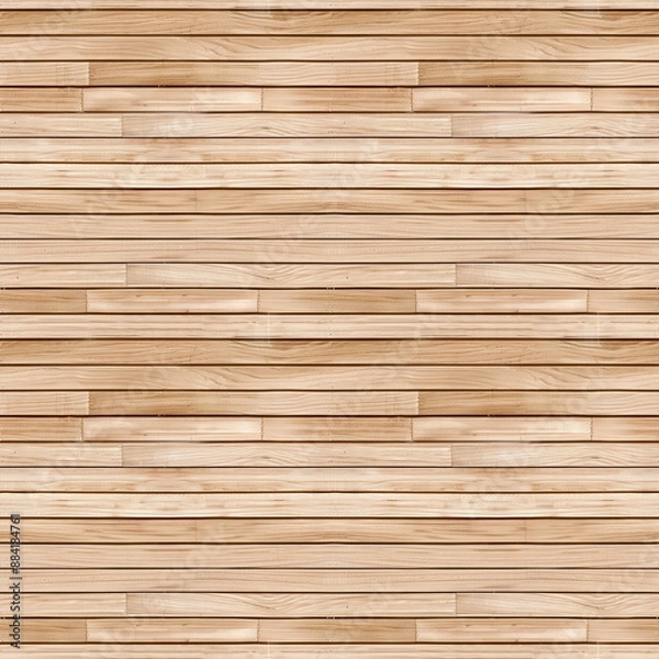 Obraz Seamless pattern with light brown wooden boards. Beige wooded planks endless repeating texture.