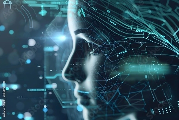 Obraz artificial intelligence data innovation tech