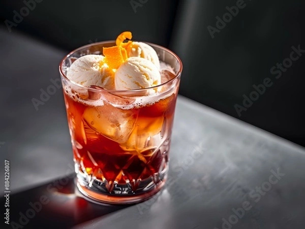 Fototapeta Vibrant Colors in a Refreshing Dessert Presentation