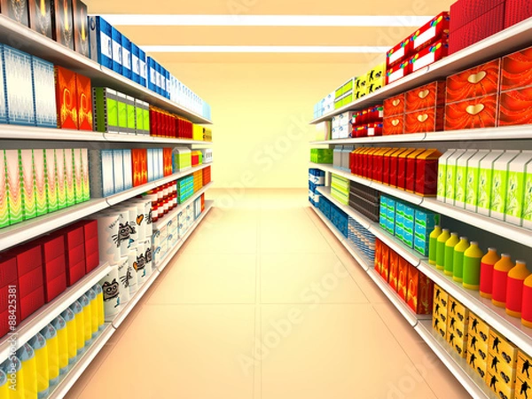 Fototapeta Supermarket