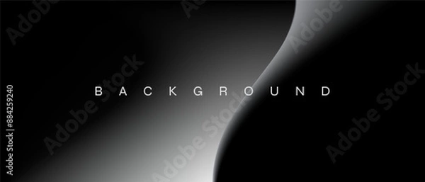 Obraz Minimalist Dark Black Gradient Background