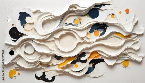 Obraz Abstract White and Colored Background. Generative AI, Generative, AI