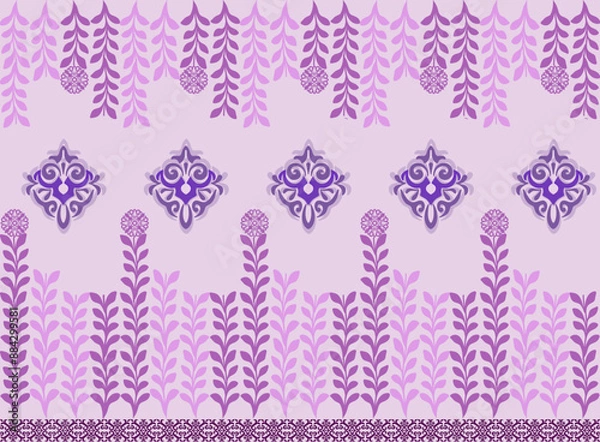 Obraz  Classic Damask Seamless 
Pattern - Vector Illustration for Elegant Textile 
Design 
