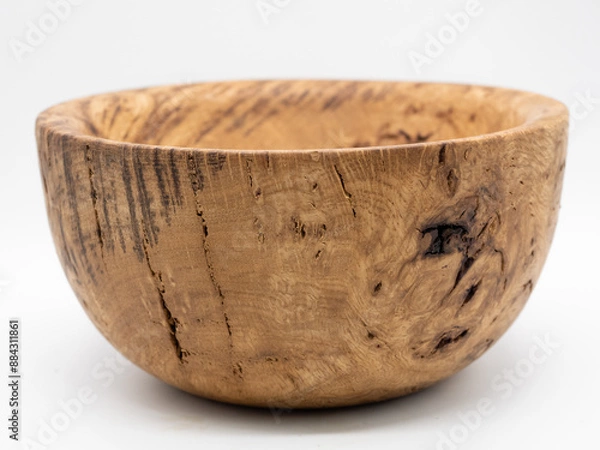 Obraz Handmade -Wood Turned Oak Burr / Burl Bowl or Dish