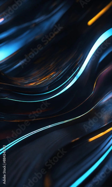 Fototapeta abstract blue background with lines