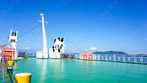 Obraz 小豆島行きフェリーの風景