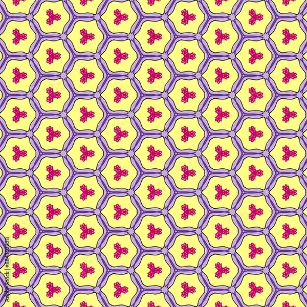 Fototapeta Geometric Hexagon Honeycomb Seamless Pattern